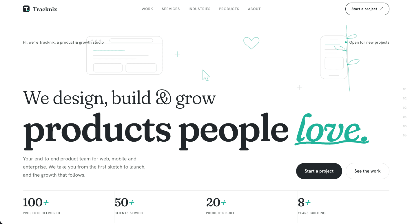 Tracknix Technologies website